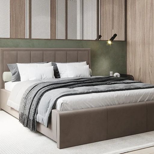 Кровать «Орхидея», бежевая